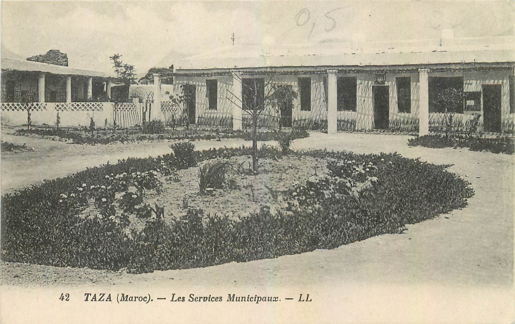 CPA Taza Maroc Les Services Municipaux 