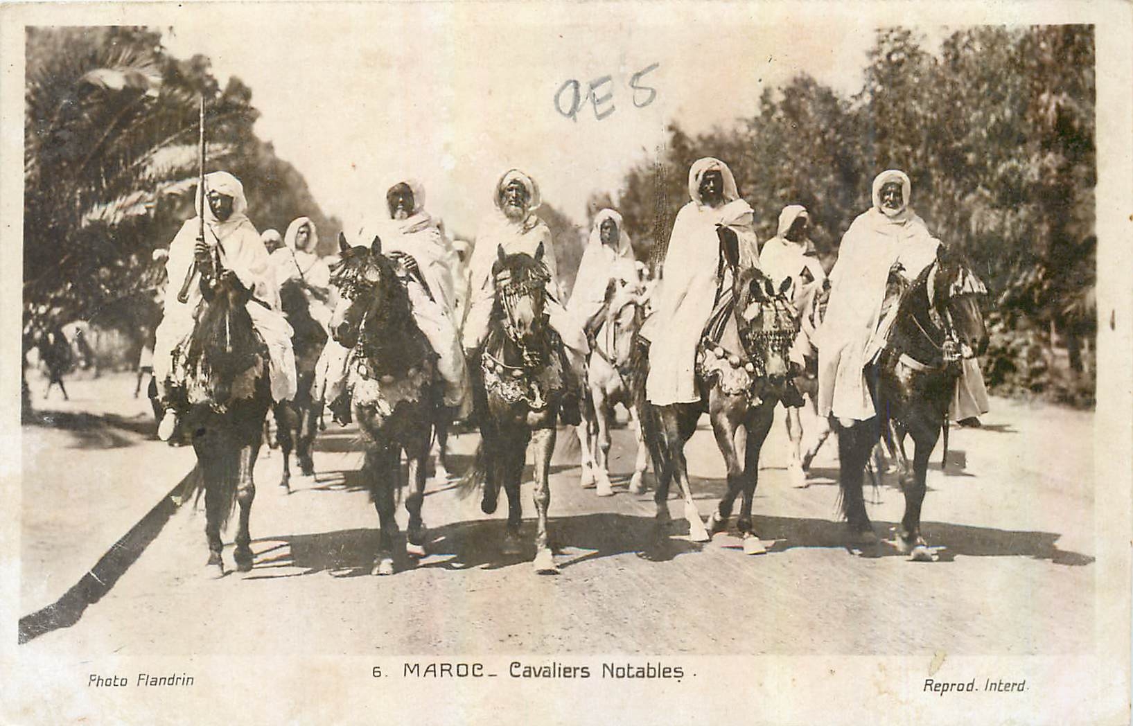 CPA Maroc Cavaliers Notables 