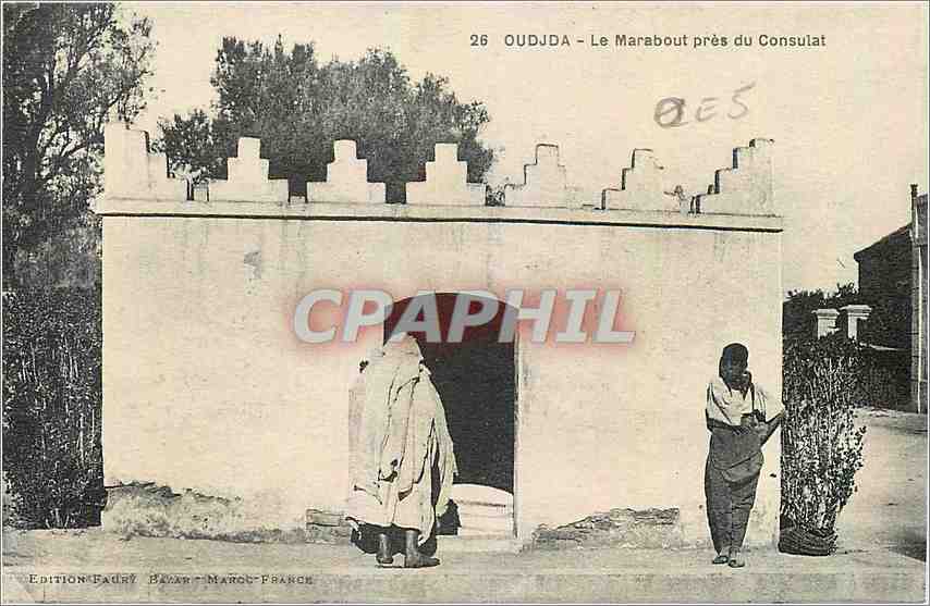 CPA Oudjda Le Marabout pres du Consulat 