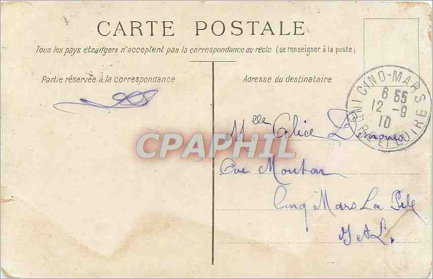 CPA Chateau de Blois Aile Francois 1er  — Verso