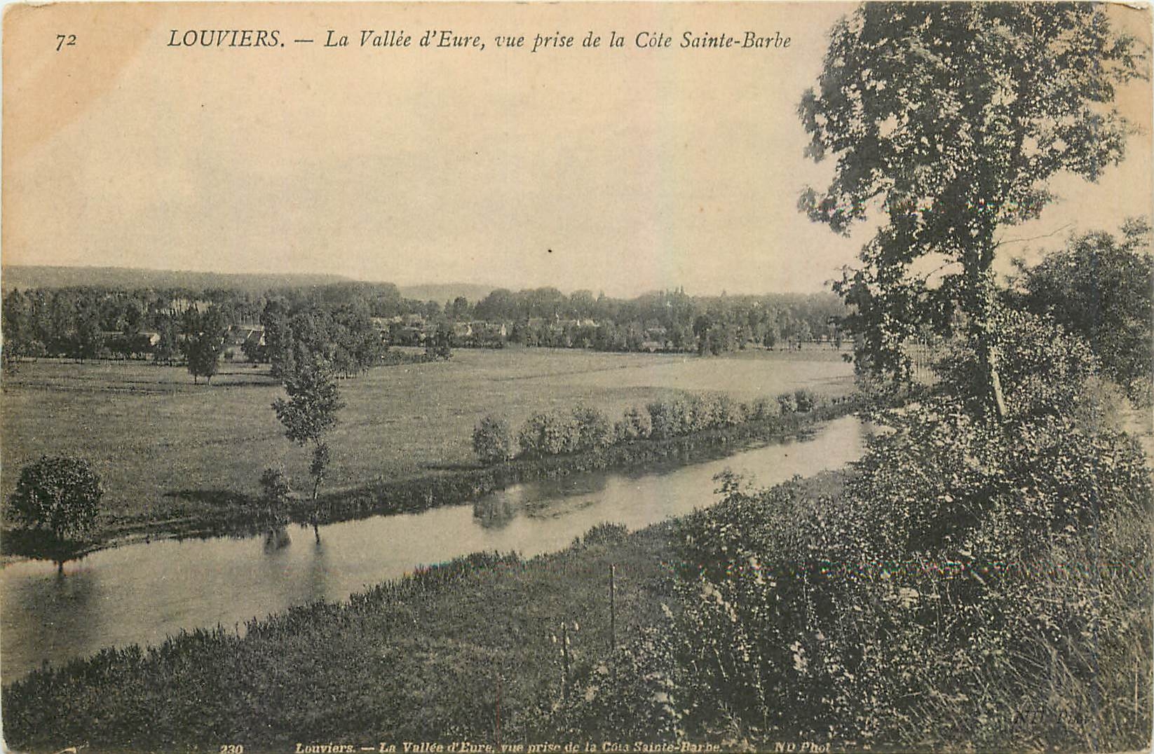 Louvières — La Vallée d'Eure, vue prise de la Côte Sainte-Barbe — NO Phot