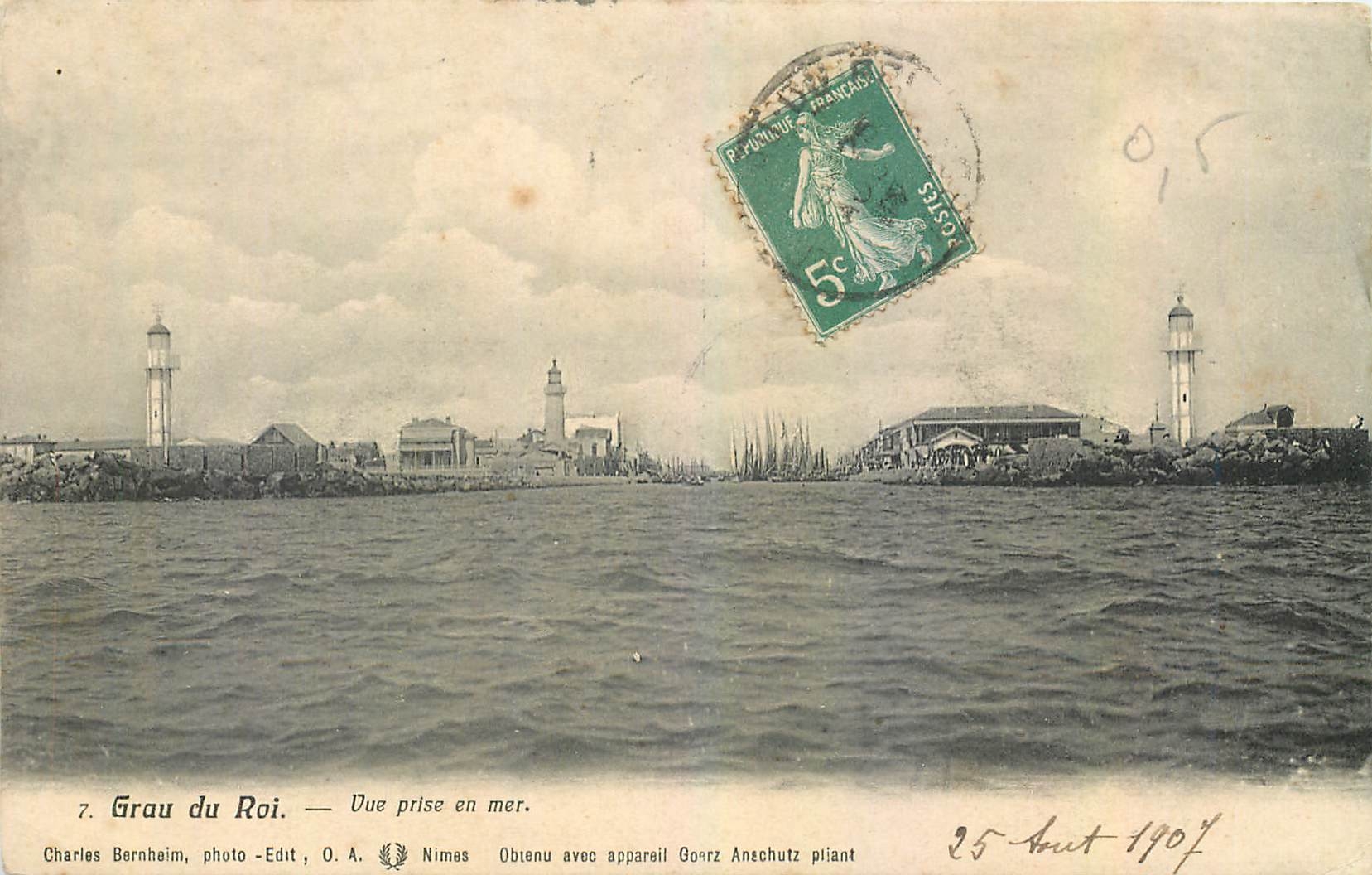 CPA Grau du Roi Vue prise en mer 