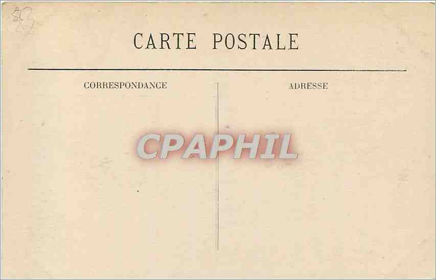 CPA Bordeaux Place de la Comedie Tramway — Rückseite