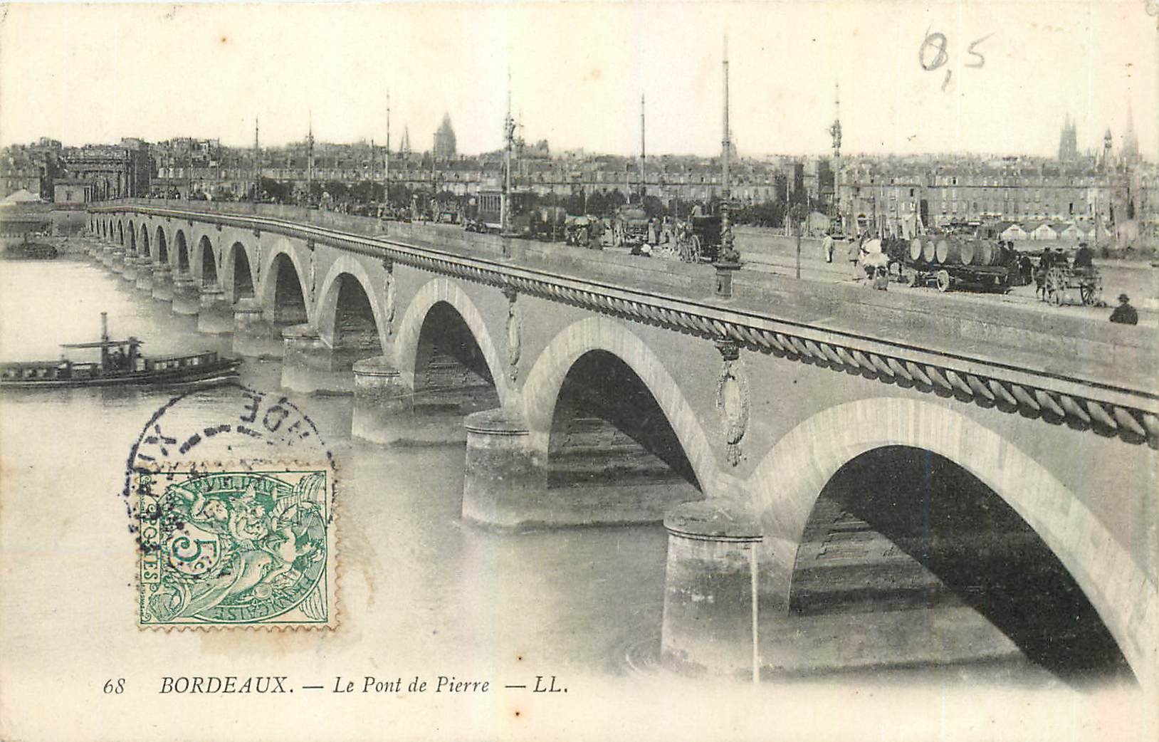 CPA Bordeaux Le Pont de Pierre 