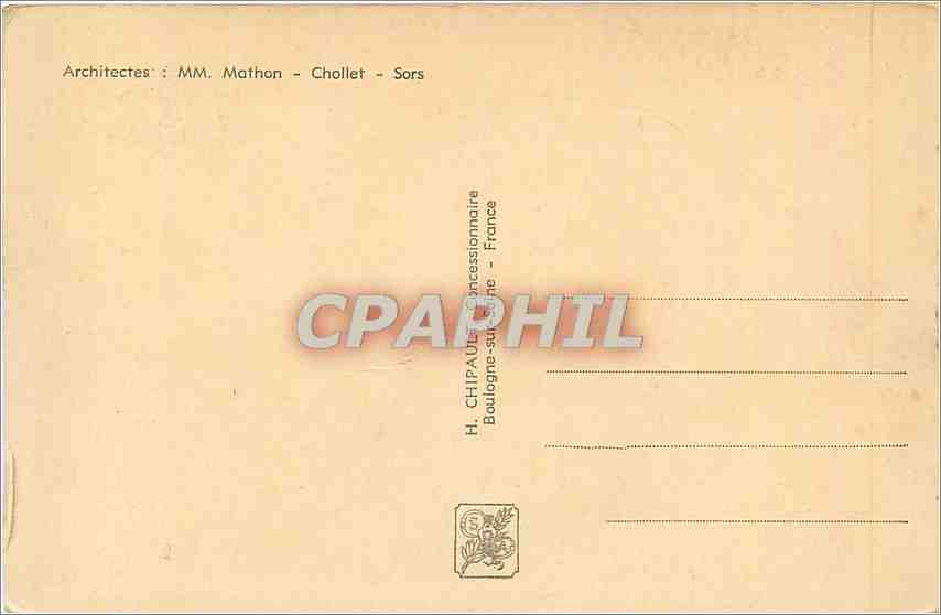 CPA Exposition Internationale Paris Pavillon de la Radio  — Rückseite