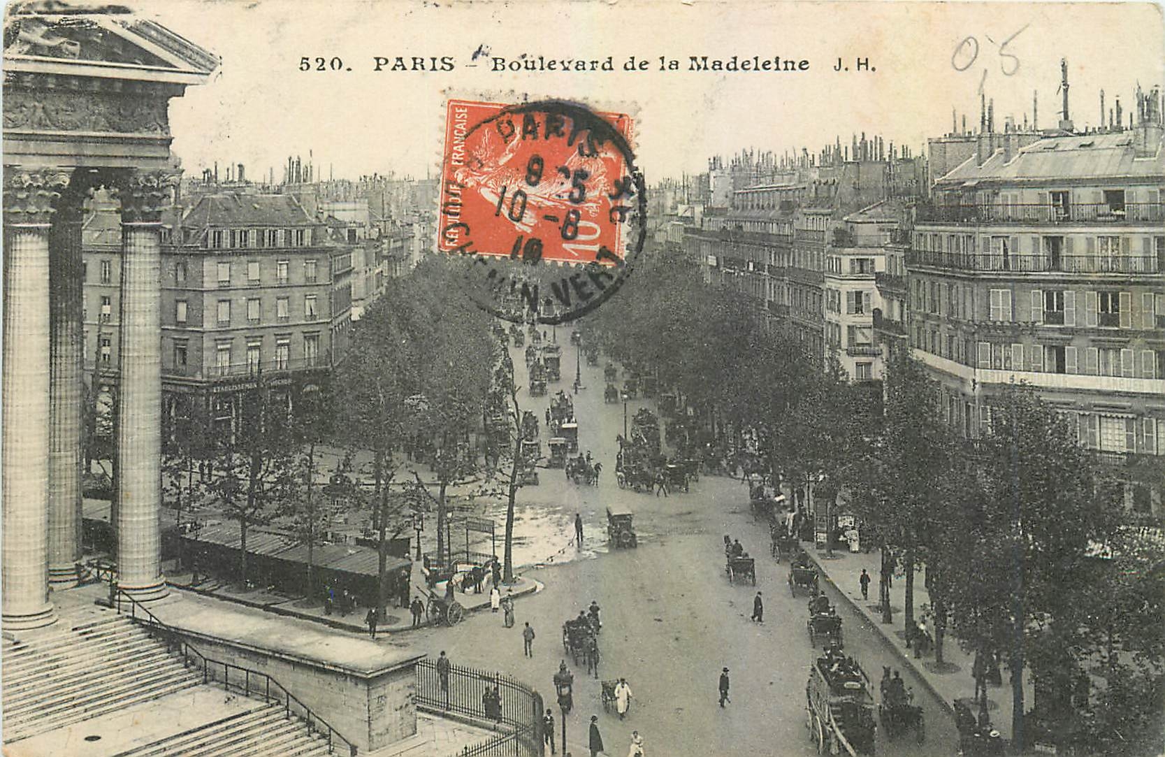 CPA Paris Boulevard de la Madeleine 