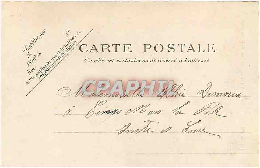 CPA Paris L'Eglise Saint Sulpice  — Verso