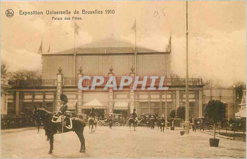 Palais des Fêtes — Exposition Universelle de Bruxelles 1910 — Ed. Nels, Bruxelles, No. 2