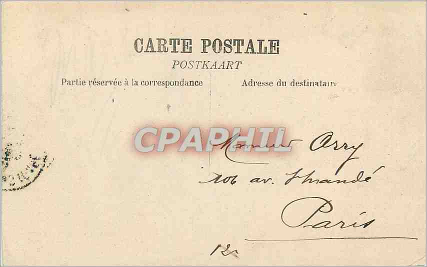 CPA Anvers Le Bassin flamand Bateau — Rückseite