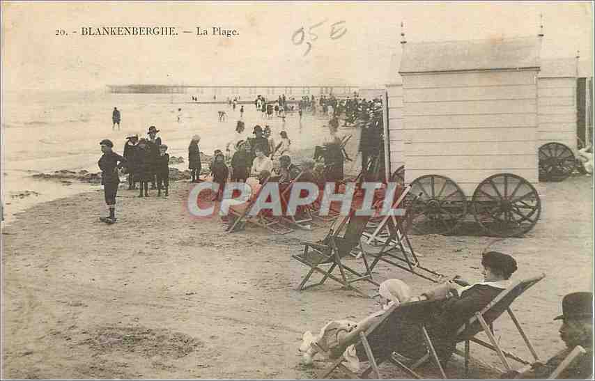 CPA Blankenberghe La Plage 