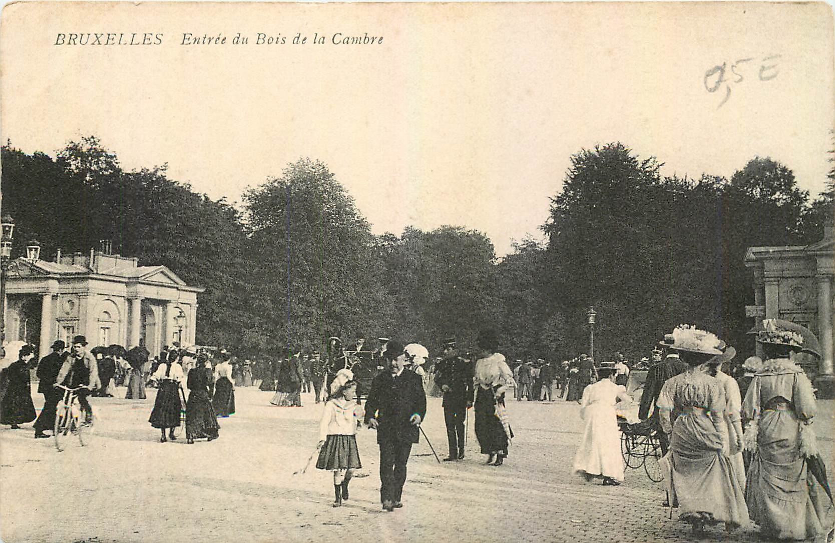 CPA Bruxelles Entree du Bois de la Cambre 