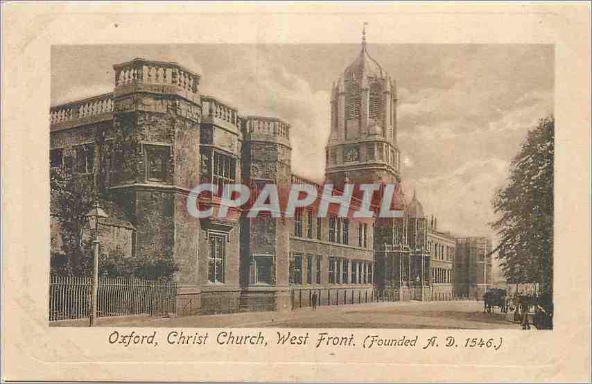 CPA Oxford Christ Church West Front 