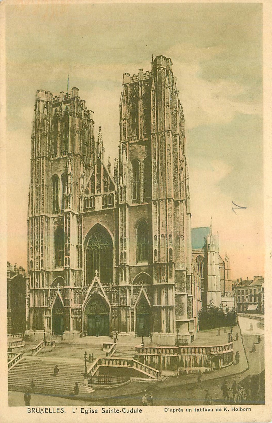 CPA Bruxelles L'Eglise Sainte Gudule 