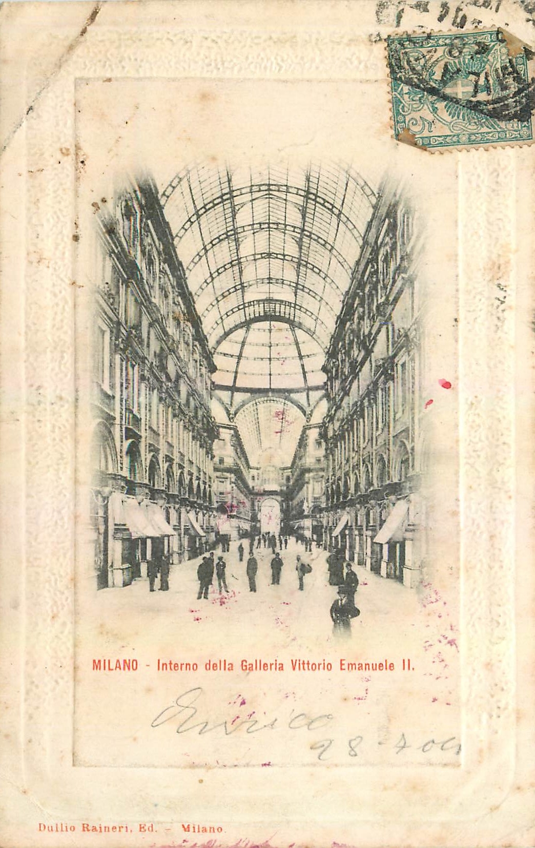 CPA Milano Interno della Galleria Vittorio Emanuele II 