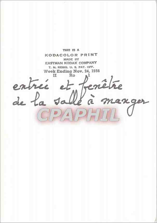 Photo Entree et fenetre de la salle a manger  — Rückseite