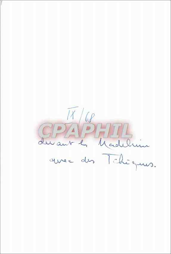 Photo Devant la Madeleine avec les Tcheques — Rückseite