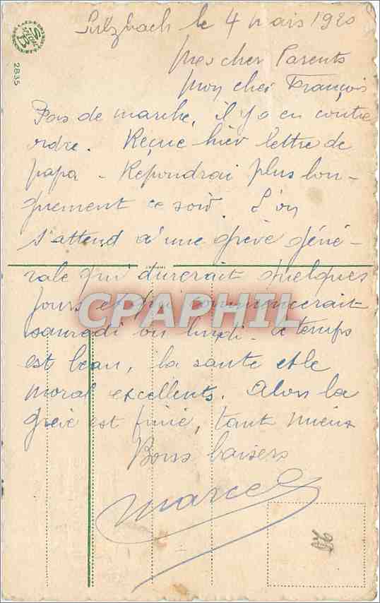 CPA Herzlichen Gluckwunsch zum Neuen Jahre  — Verso