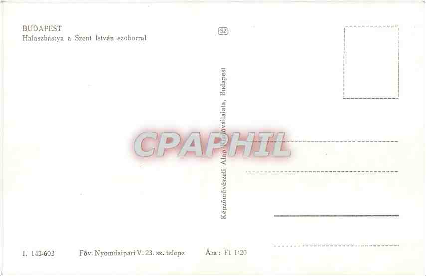 CPM Budapest Halaszbastya a Szent Istvan szoborral  — Back