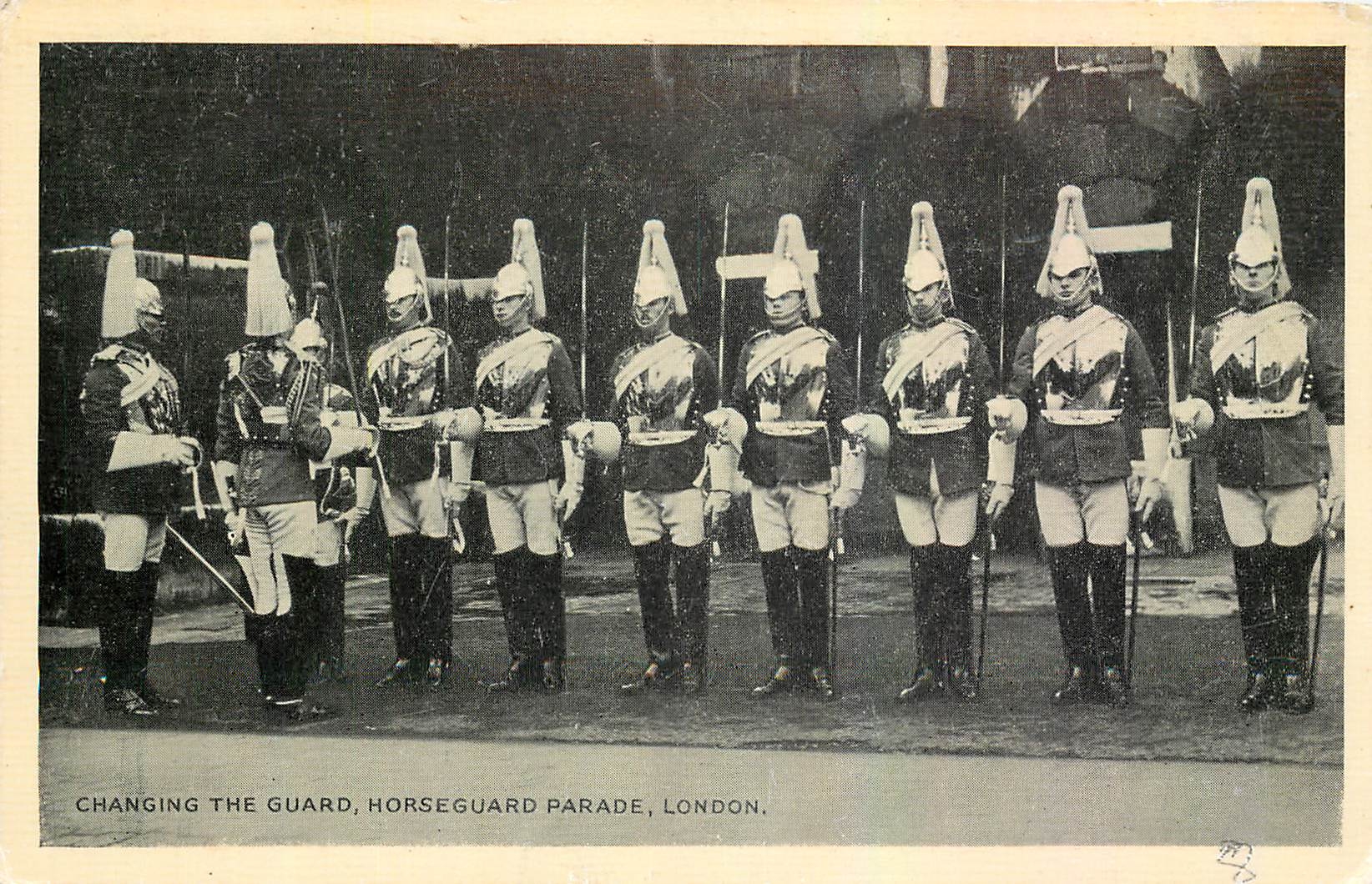 CPA Changing the Guard Horseguard Parade London Militaria