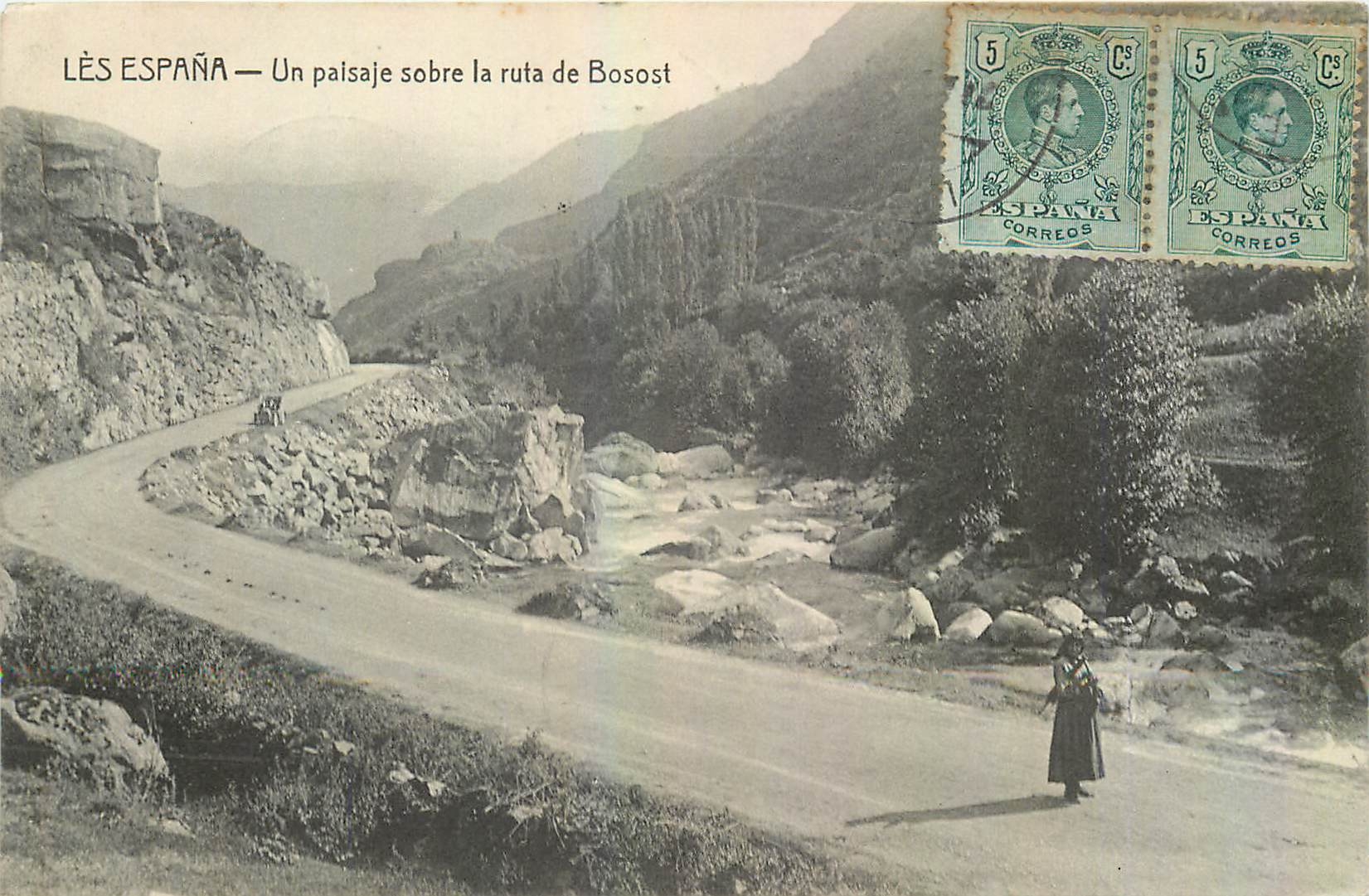 CPA Les Espana Un paisaje sobre la ruta de Bosost 