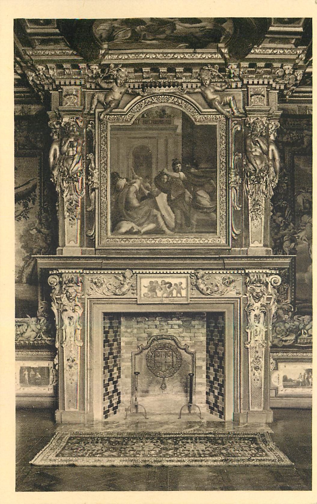 CPA Cheverny Loir et Cher Cheminee de la Chambre du Roi 