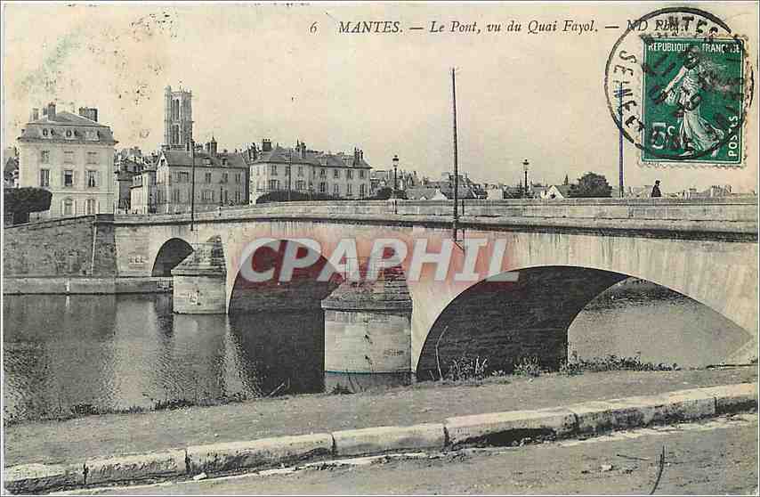 Mantes — Le Pont, vu du Quai Fayol — MD RINTES