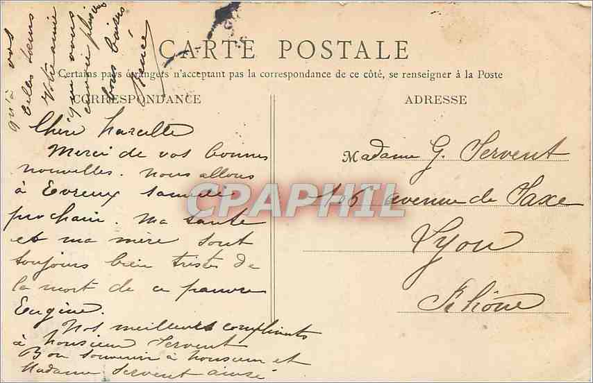 CPA Paris Eglise Flamande  — Rückseite