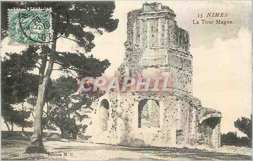 CPA Nimes La Tour Magne 