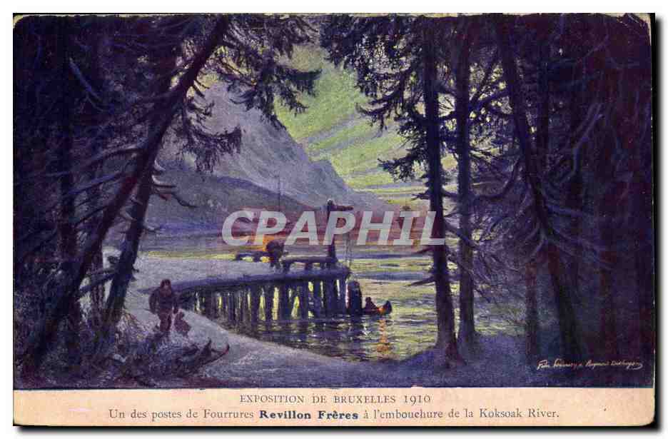 Embouchure de la Koksoak River — Exposition de Bruxelles 1910 — Revillon Frères