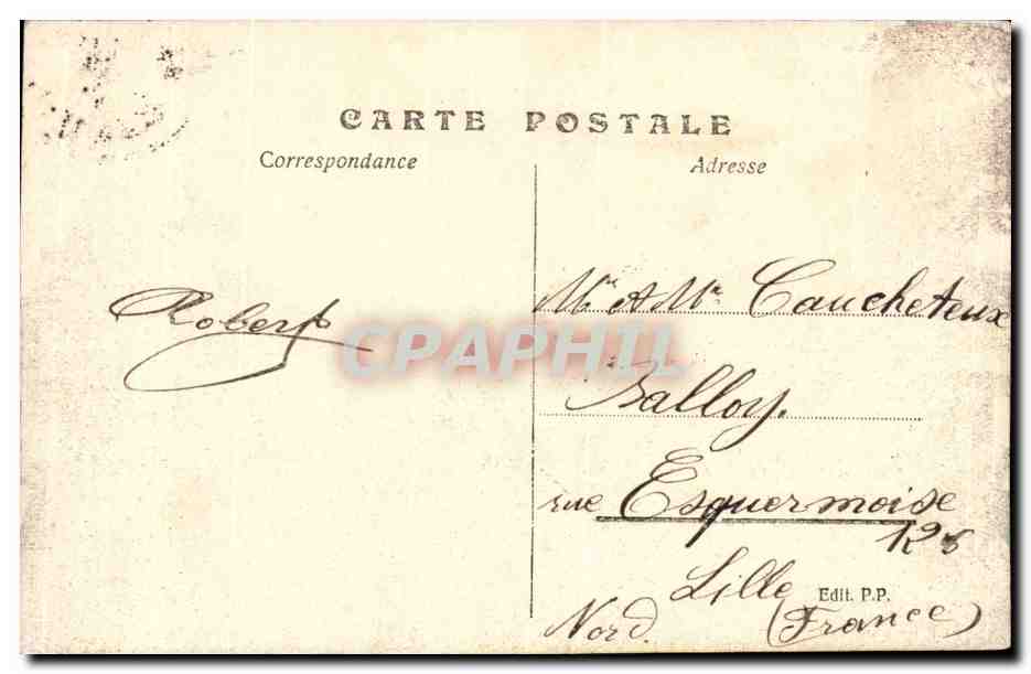 Gand-Gent-Belgique-Belgium-1913- Palais de la Direction- CPA — Rückseite