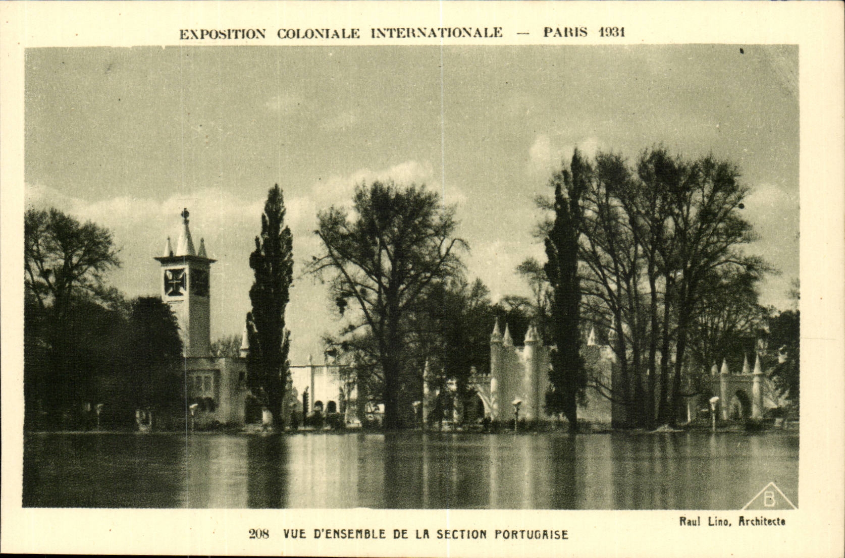 Exposition Coloniale Internationale — Paris 1931 — Vue d'ensemble de la section portugaise — Raul Lino, Architecte