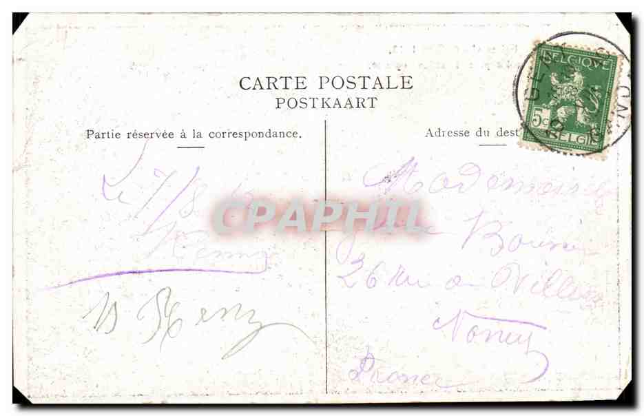 Exposition Universelle de Gand-Ghent-Belgique-Belgium-1913 - Groupe du Cheval Bayard et Section Anglaise- CPA — Rückseite