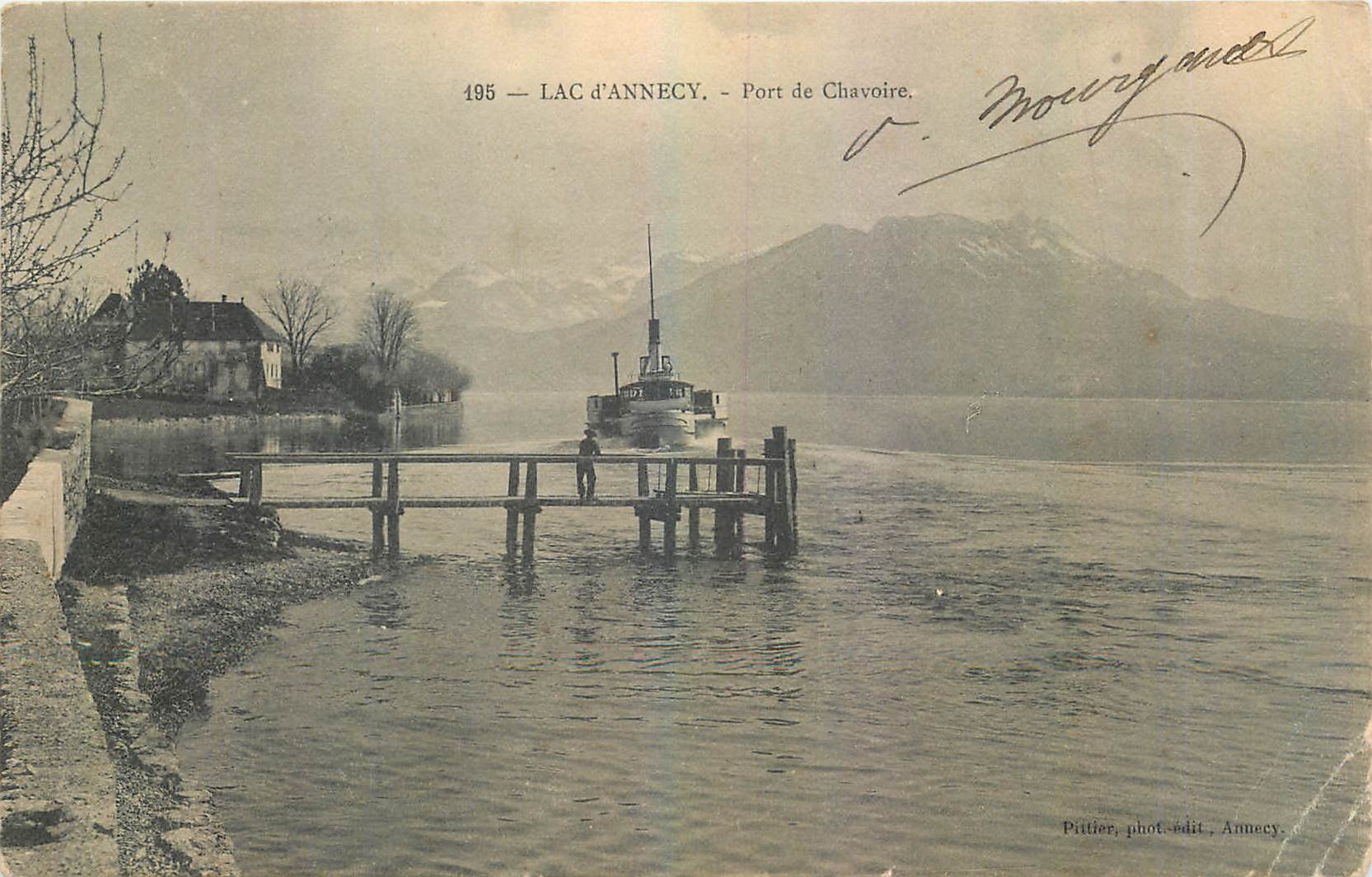 CPA Lac d'Annecy Port de Chavoire Bateau