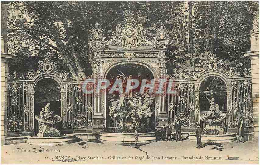 CPA Nancy Place Stanislas Grilles en fer forge de Jean Lamour 