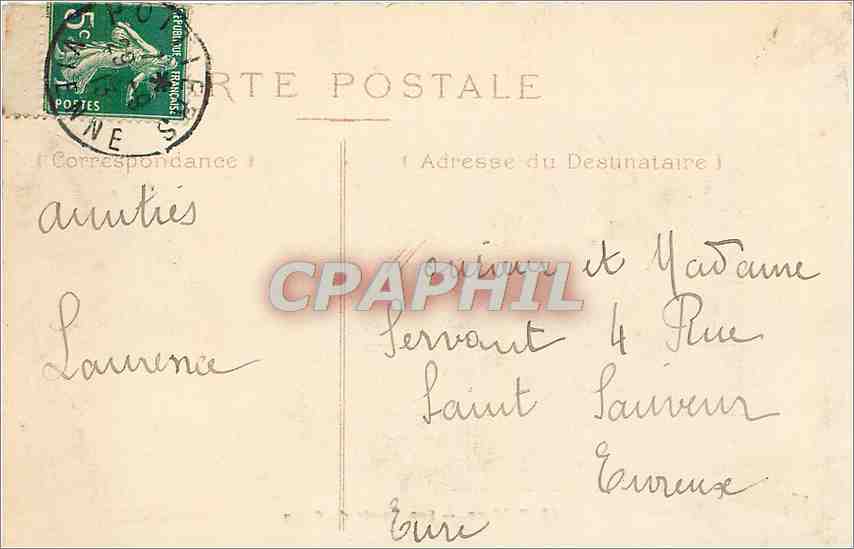 CPA Poitiers Les Bords du Clain  — Verso
