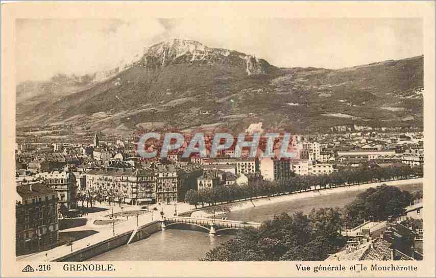 CPA Grenoble Vue generale et le Moucherotte 