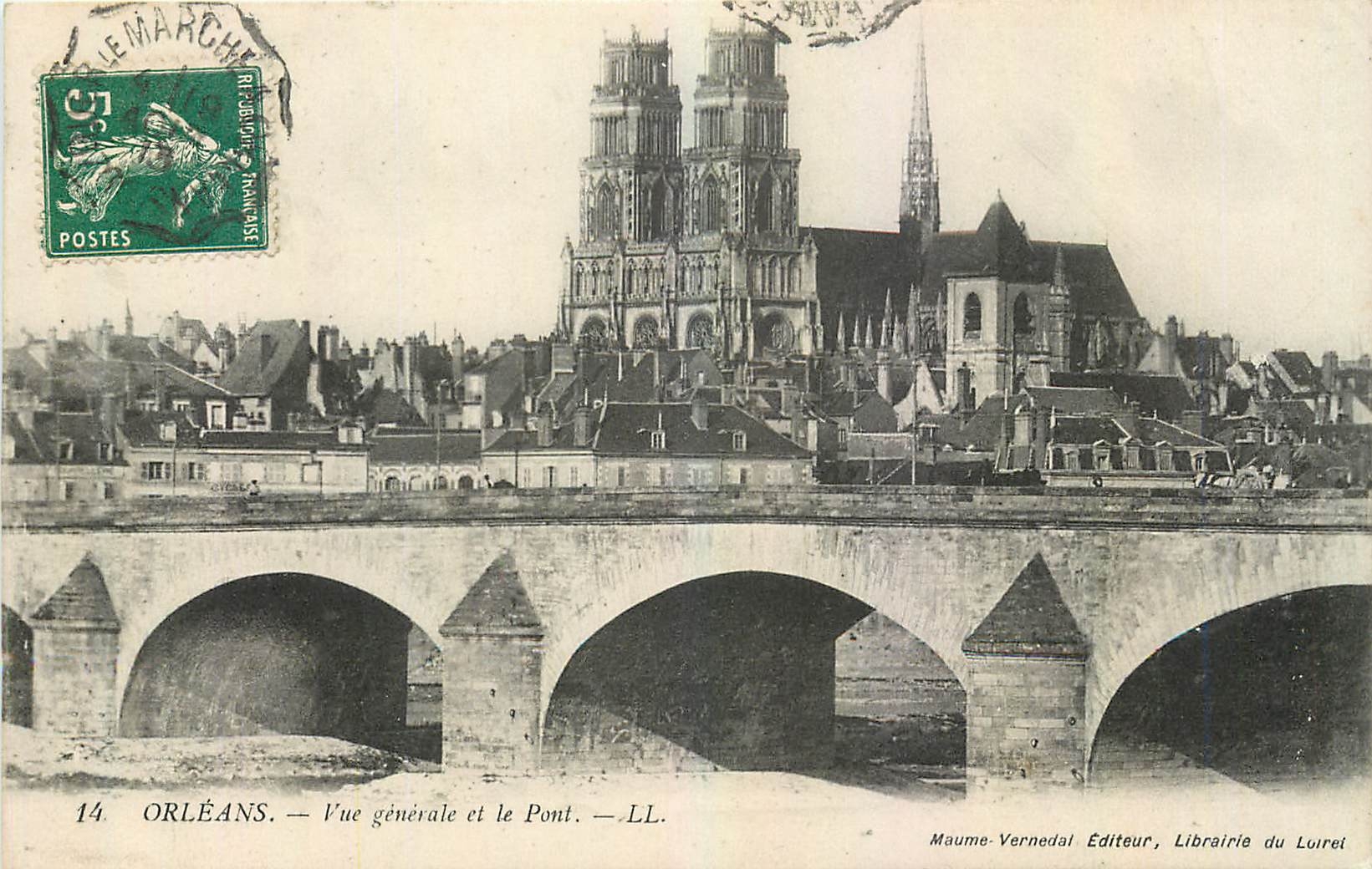 CPA Orleans Vue generale et le Pont 
