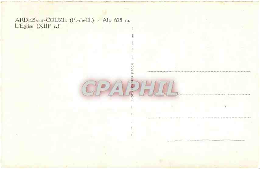 CPM Ardres sur Couze P de D L'Eglise  — Back