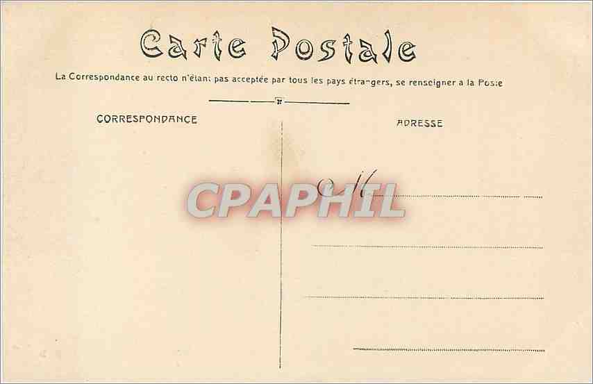 CPA Lyon Nouvelle Gare des Brotteaux  — Verso