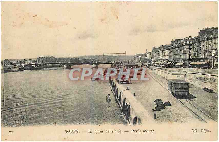CPA Rouen Le Quai de Paris 