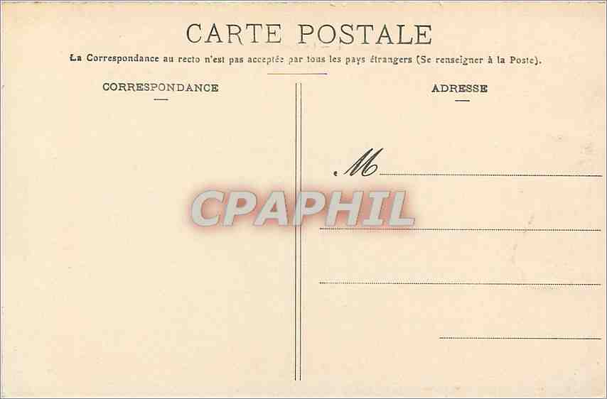 CPA Beziers Le Pont Canal  — Rückseite