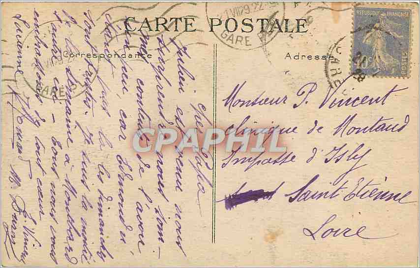 CPA Paris Eglise Saint Julien le Pauvre  — Verso