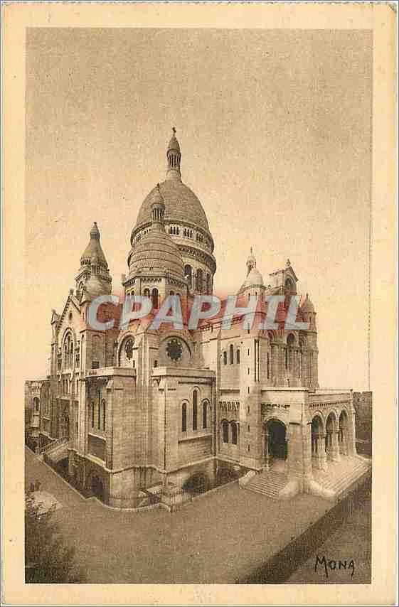 CPA Paris Montmartre Basilique du Sacre Coeur Facade 