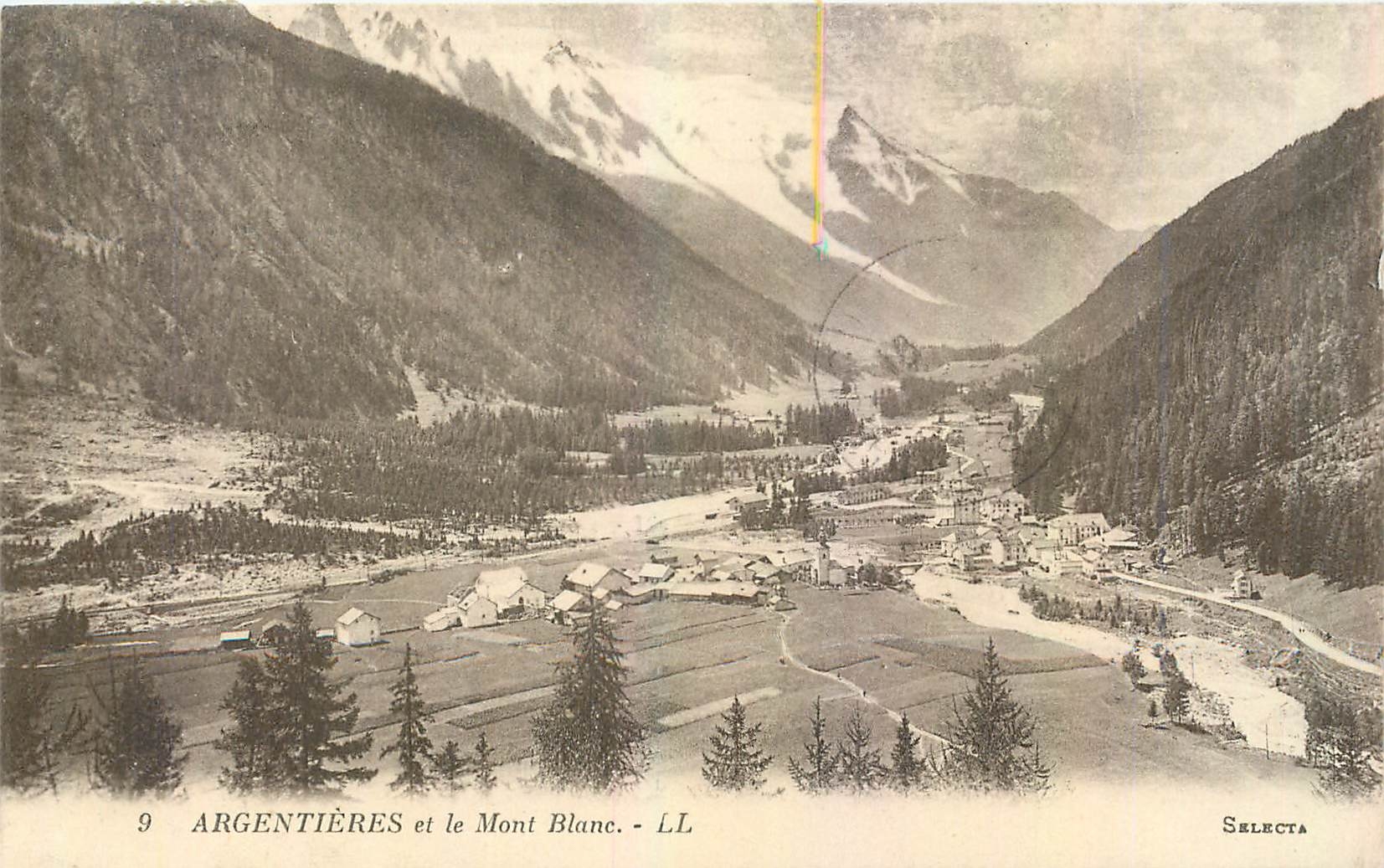 CPA Argentieres et le Mont Blanc 