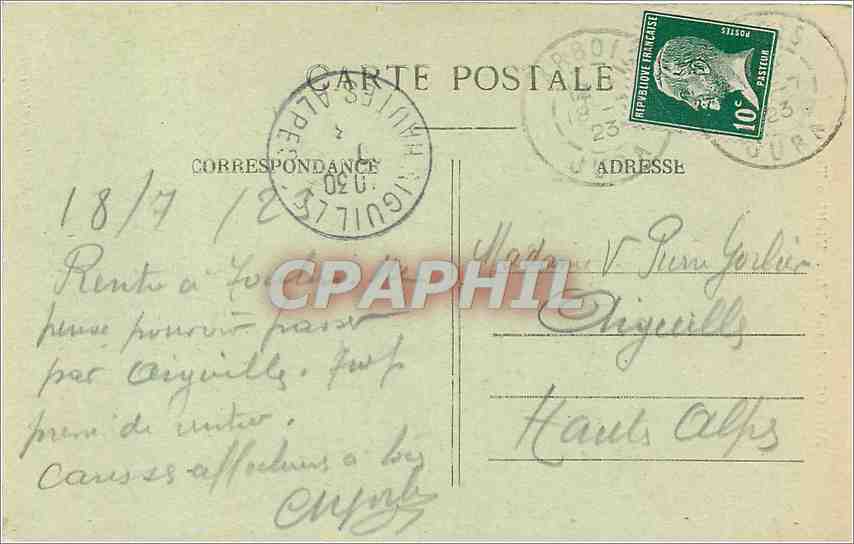 CPA Arbois Jura Les Vieilles Tours  — Back