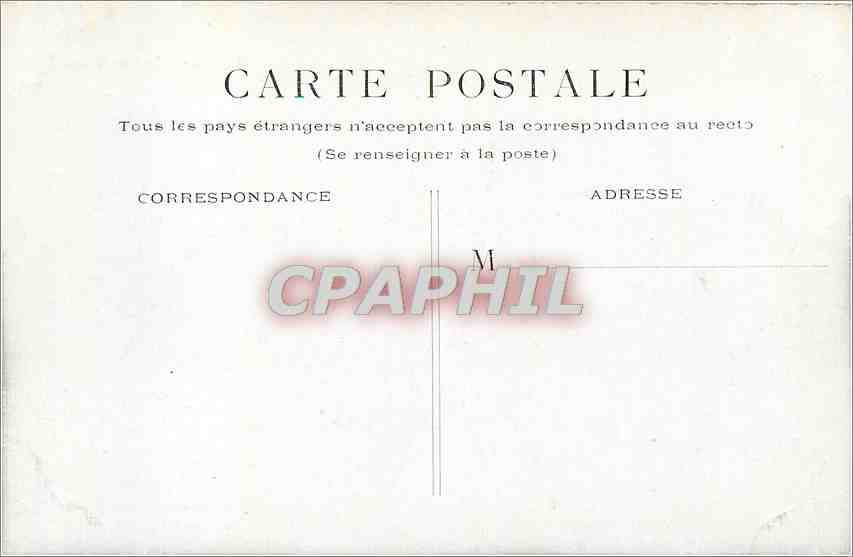 CPA Paris Hotel de Ville  — Rückseite