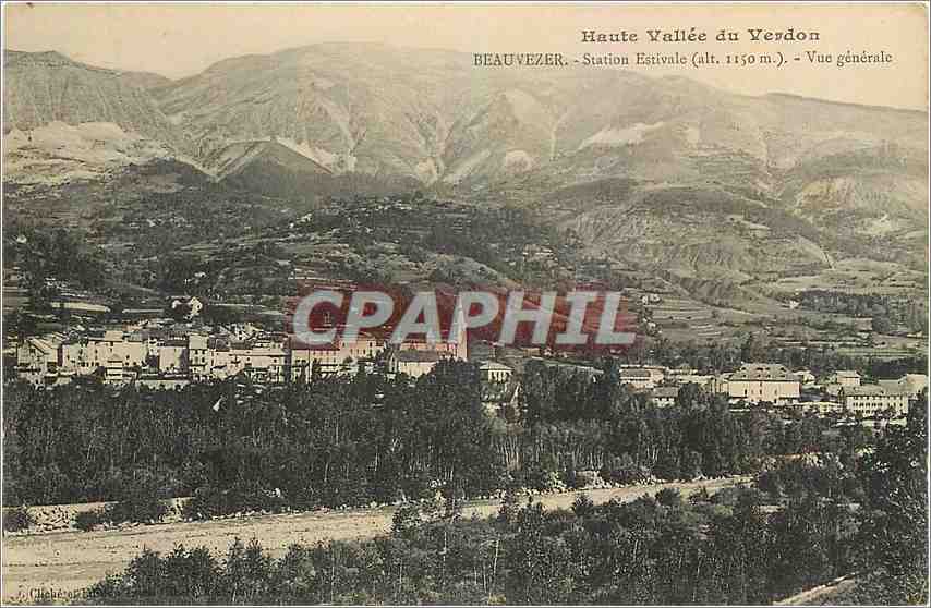 CPA Beauvezer Station Estivale Vue generale 