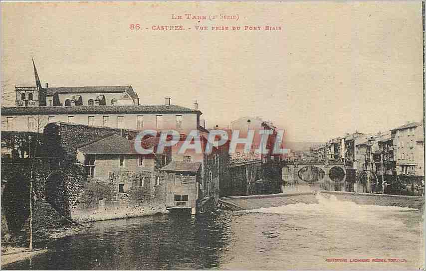 CPA Castres Vue prise du Pont Biais 