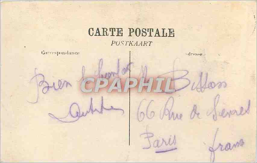 Courtrai. Le Beffroi — vue de la place avec la tour et la cathédrale — éditeur non identifié — Rückseite