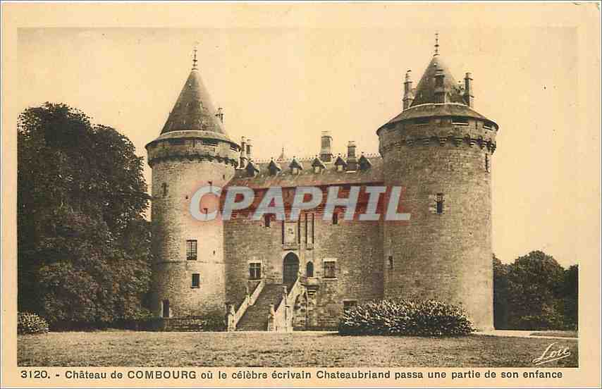 CPA Chateau de Combourg ou le celebre ecrivain Chateaubriand passa une partie de son enfance 